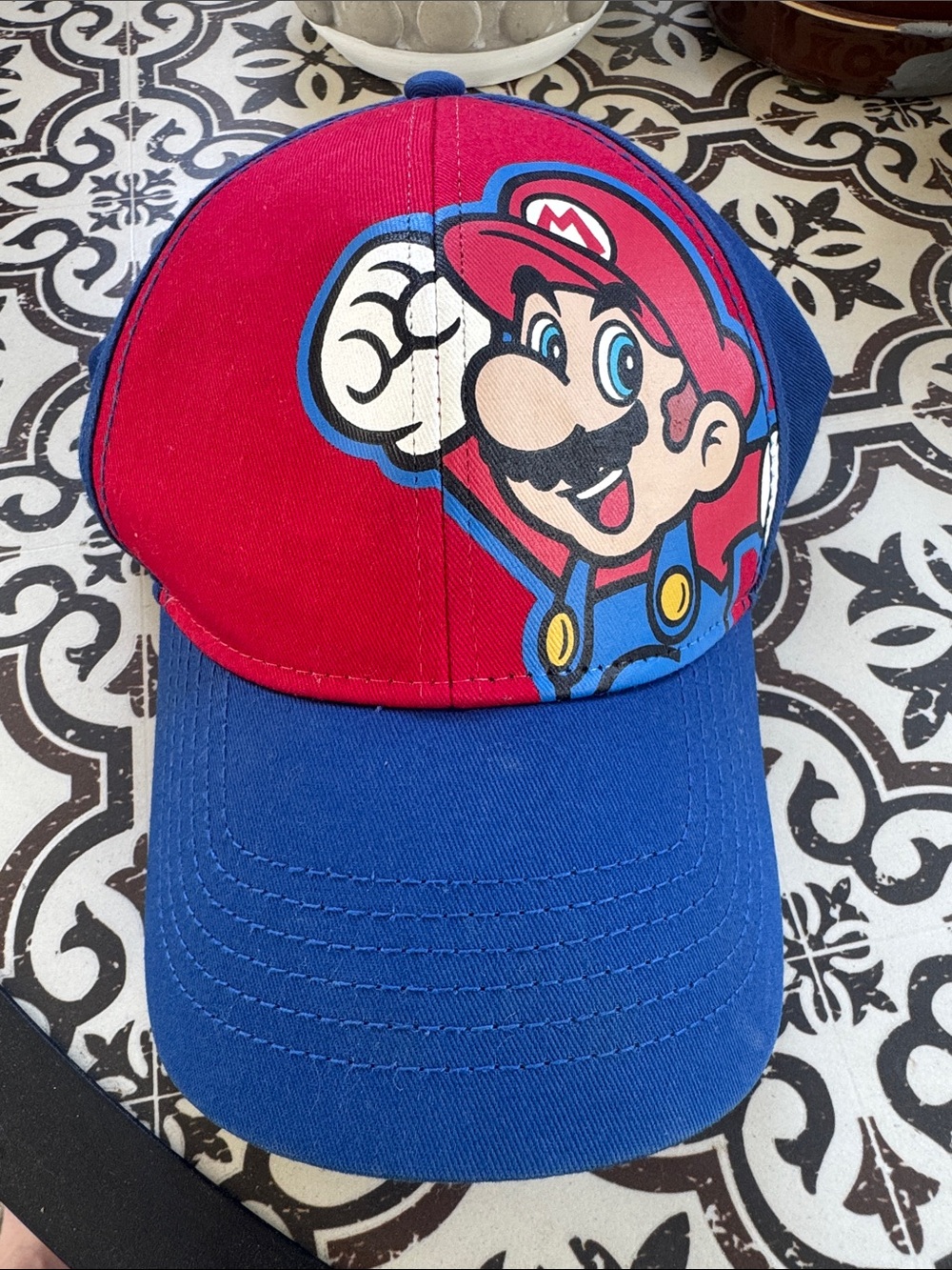 Nintendo Red and Blue Mario Kids Cap